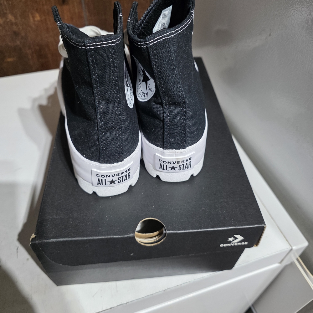 Converse Black and White High-Top Sneakers - Picture 2 of 4